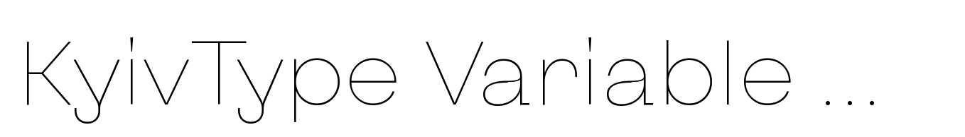 KyivType Variable Sans